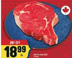 Marché Adonis Beef rib steak Halal offer