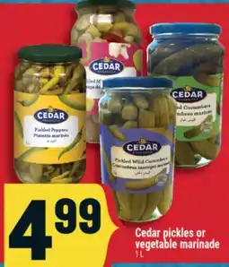 Marché Adonis Cedar pickles or vegetable marinade offer