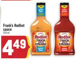 Marché Adonis Frank's Redhot sauce offer