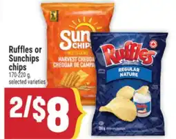 Marché Adonis Ruffles or Sunchips chips offer