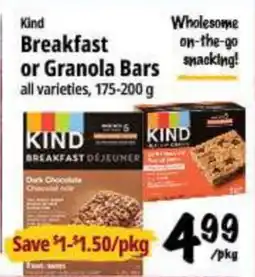 Farm Boy Kind Breakfast or Granola Bars offer