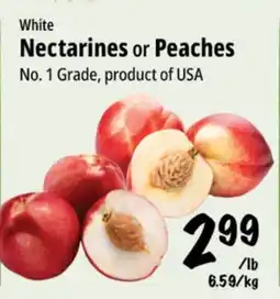 Farm Boy White Nectarines or Peaches offer