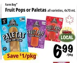Farm Boy Farm Boy Fruit Pops or Paletas offer