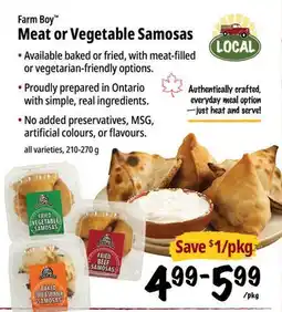 Farm Boy Farm Boy Meat or Vegetable Samosas offer