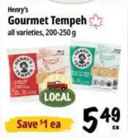 Farm Boy Henry's Gourmet Tempeh offer