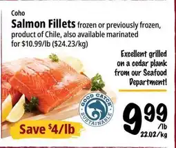 Farm Boy Coho Salmon Fillets offer