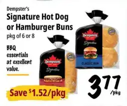 Farm Boy Dempster's Signature Hot Dog or Hamburger Buns offer