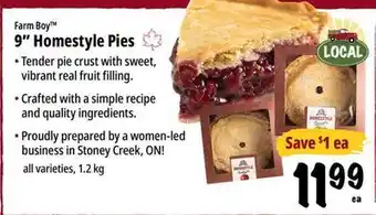 Farm Boy Farm Boy 9 Homestyle Pies offer