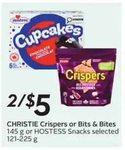 Sobeys Crispers or Bits & Bites 145 g or Snacks selected offer