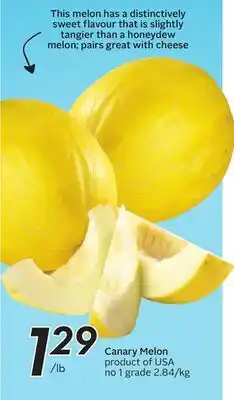 Sobeys Canary Melon offer