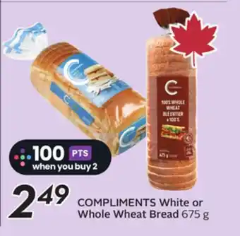 Sobeys COMPLIMENTS White or Whole Wheat Bread offer