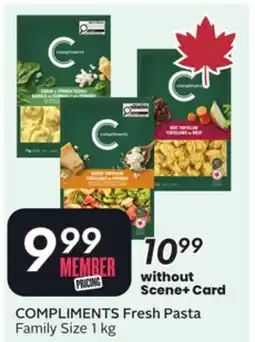 Sobeys COMPLIMENTS Fresh Pasta offer