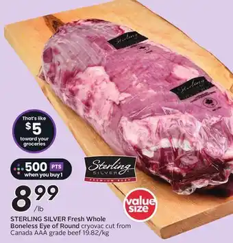 Sobeys Fresh Whole Boneless Eye of Round offer