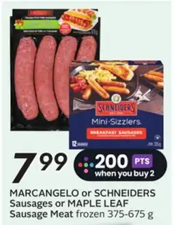 Sobeys Sausages or Sausage Meat offer