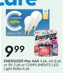 Sobeys ENERGIZER Max AAA offer