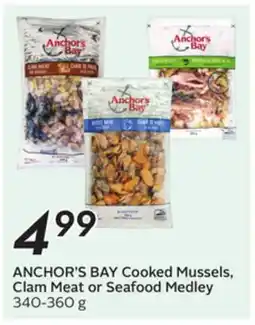 Sobeys Cooked Mussels, Clam Meat or Seafood Medley offer