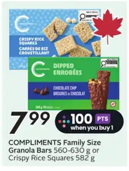 Sobeys COMPLIMENTS Family Size Granola Bars offer