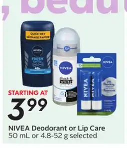 Sobeys Deodorant or Lip Care offer