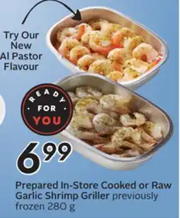 Sobeys Prepared In-Store Cooked or Raw Garlic Shrimp Griller offer