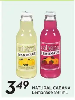 Sobeys NATURAL CABANA Lemonade offer