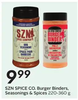 Sobeys Burger Binders, Seasonings & Spices offer