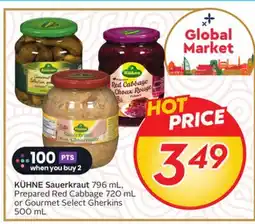 Sobeys Sauerkraut 796 mL, Prepared Red Cabbage 720 mL or Gourmet Select Gherkins 500 mL offer