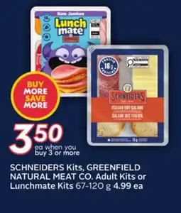 Sobeys Kits, Adult Kits or Lunchmate Kits offer