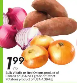 Sobeys Bulk Vidalia or Red Onions offer