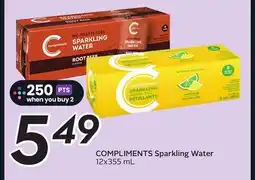 Sobeys COMPLIMENTS Sparkling Water offer