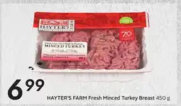 Sobeys HAYTER'S FARM Fresh Minced Turkey Breast offer