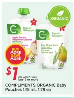 Sobeys COMPLIMENTS ORGANIC Baby Pouches offer