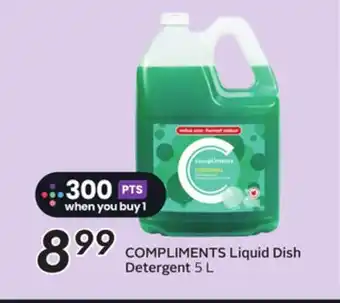 Sobeys COMPLIMENTS Liquid Dish Detergent offer