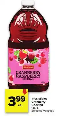 Metro IRRESISTIBL CRANBERRY COCKTAIL offer