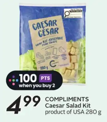 Sobeys COMPLIMENTS Caesar Salad Kit offer