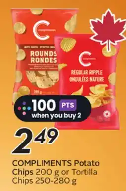 Sobeys COMPLIMENTS Potato Chips offer