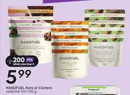 Sobeys HANDFUEL Nuts or Clusters offer