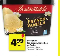 Metro IRRESISTIBLE ICE CREAM, NOVELTIES OR SORBET offer