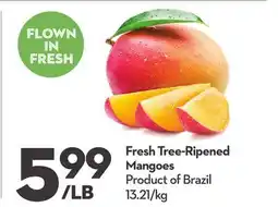 Longo's Fresh Tree-Ripened Mangoes offer