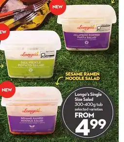 Longo's Longo's Single Size Salad offer