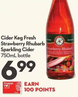 Longo's Cider Keg Fresh Strawberry Rhubarb Sparkling Cider offer