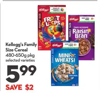 Longo's Family Size Cereal offer