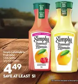 Longo's Lemonade or Fruit Juice offer