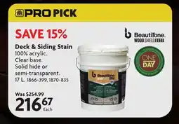 Home Hardware Deck & Siding Stain offer