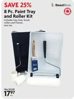 Home Hardware 8 Pc. Paint Tray and Roller Kit offer