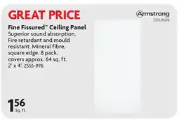 Home Hardware Fine Fissured Ceiling Panel offer
