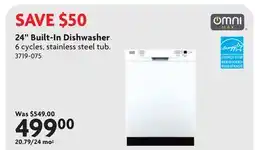 Home Hardware 24 Built-In Dishwasher offer