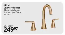 Home Hardware 25 mo Mikah Lavatory Faucet offer
