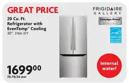 Home Hardware 20 Cu. Ft. Refrigerator with EvenTemp Cooling offer