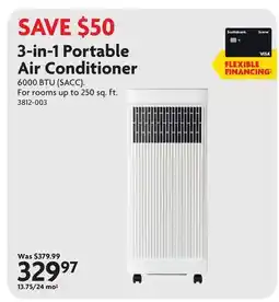 Home Hardware 3-in-1 Portable Air Conditioner offer