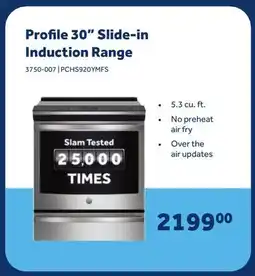 Home Hardware Profile 30 Slide-in Induction Range offer